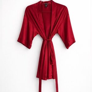 Victoria's Secret Scarlet Red Satin Robe XS/S